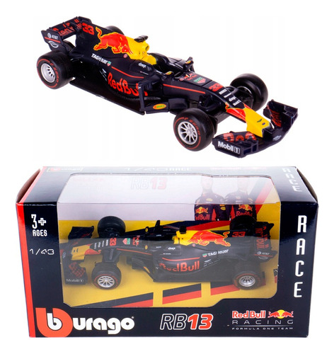 Redbull Racing Formula Uno Team # 33 Escala 1/43 Sin Halo