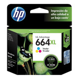 Cartucho Original Hp 664xl Tricolor 2135 3635 4535 4675