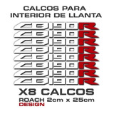 Calcos Para Interior De Llanta Cb190r Honda, Repsol X 8u.