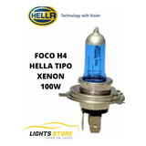Par Foco/filamento H4 Tipo Xenon, Hella 100w