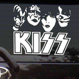 Sticker Calcomania Para Coche Kiss Rock Band