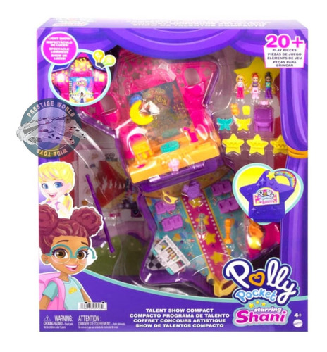 Polly Pocket Talent Show Compact Starring Shani Con Luz