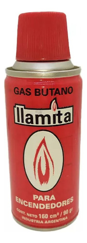 Gas Butano Llamita 160cm3 Para Encendedores