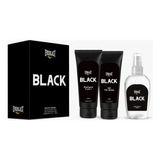 Kit Everlast Black - (body Splash + Gel Pós Barba + Shampoo)