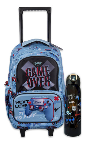 Mochila Carro Talbot Gamer 45cm+botella Termica 500ml