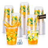Blulu 60 Vasos De Plástico De Limón Hawaiano Luau Party A Gr