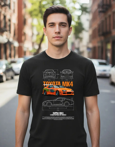 Playera Mk4 Supra Rapido Brian Moda Yazbek Gildan Tendencia