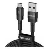 Toocki 2.4a De Cargador Cable Carga Rapid 2m Usb A Micro