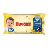 Toallas Húmedas Huggies Triple Protección X 80unid