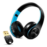 Auriculares Bluetooth Con Microfono Con Su Adaptador Pc Pro Color Azul