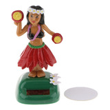 Figura De Chica Bailarina Hawaiana, Color Rojo