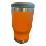 Copo Térmico Long Neck Cerveja Latinha Latão Litrinho Inox Cor Laranja Liso