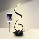 Eidearay Modern Spiral Led Table Lamp, 22w Dimmable Touch Co