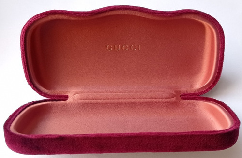 Original Caja Estuche Guinda Para Lentes Gafas De Sol Gucci 