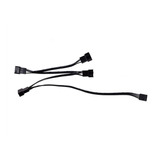 Cable Splitter Coolers 4 Pines Pwm 1x 4 Enchufes Negro