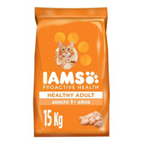 Alimento Iams Gato Adulto Sabor Pollo En Bolsa De 15 Kg