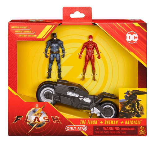 Figuras De Acción - Paquete  3 Dc Comics The Flash Batcycle