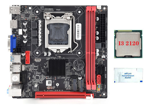 Placa Base B75a (b75) Lga1155 2xddr3+cpu I3 2120+thermal Gr