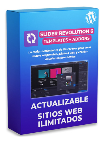 Plugin De Wordpress Slider Revolution + Addons + Templates