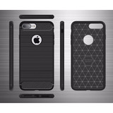 Funda Tpu Antigolpe Fiber Carbon Para iPhone 7 Plus 8 Plus