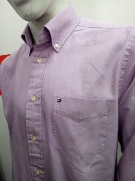 Camisa Tommy Hilfiger Talle S Lila Made In Bangladesh