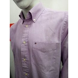 Camisa Tommy Hilfiger Talle S Lila Made In Bangladesh