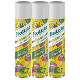 Batiste Dry Shampoo, Fragancia Tropical, 3 Paquete, 6.73 Fl.