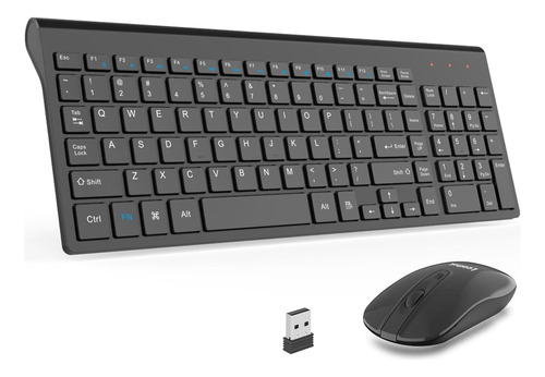 Combo De Teclado Compacto Y Mouse Inalámbricos