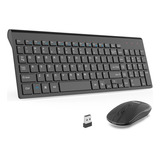 Combo De Teclado Compacto Y Mouse Inalámbricos