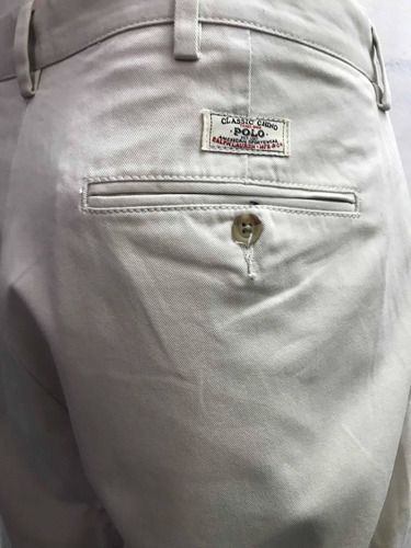 Pantalón Chino Polo Ralph Lauren De Gabardina Talle W35 L32