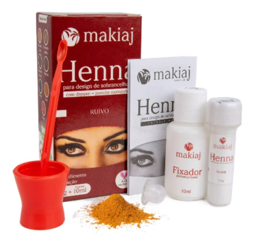  Henna Para Sobrancelhas A Melhor Do Mercado 1,5g+10ml (1un)
