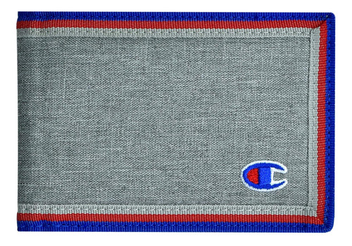 Champion Transmisor Bifold Wallet Mediano Gris Talla Única.