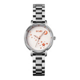 Reloj Mujer Skmei 1708 Acero Minimalista Elegante Clasico Color De La Malla Plateado