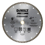 Disco De Diamante Dewalt Turbo 9 Hoyos 22 Dw47900hp, Color Plateado