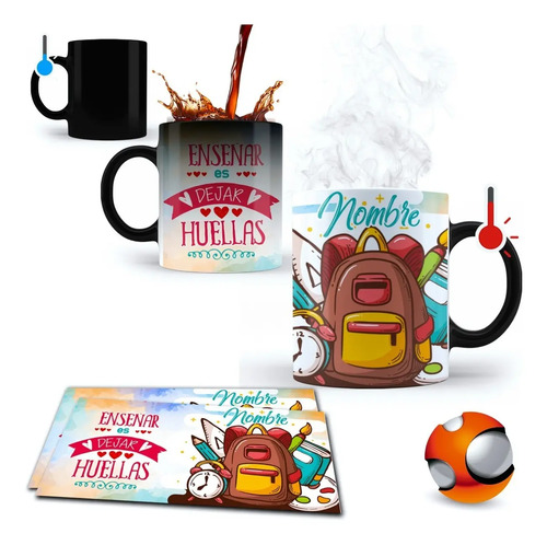 Taza Mágica Personalizada Para Maestra Y Maestro Regalo  | Meses sin interés