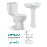 Sala De Baño Dec Haus Wc 20 Cms + Lavamanos Pedestal Agne