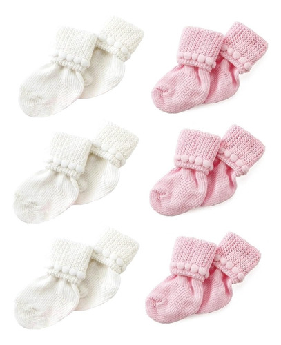 Nurses Choice Newborn Baby Boy & Girl Socks Includes 6 Pa Ab