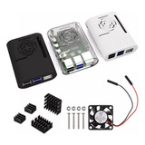 10 Unid. Case Com Cooler E Dissipadores Raspberry Pi4 Pi 4