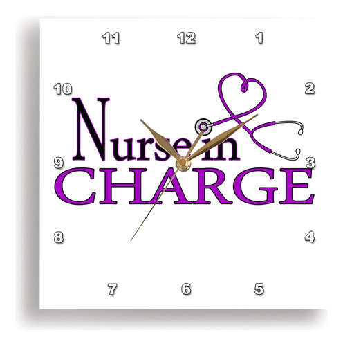 3drose Dpp__1 Nursein Charge Reloj De Pared Con Estetoscopio