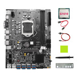 Placa Base B75 De 8 Gpu Para Minería, Cpu G1610, Cable Y Gra