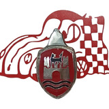 Emblema Cofre Blazon Rojo Vocho Metalico Aluminio Vw
