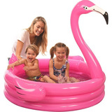 Piscina Inflável Criança Bebê Ofuro Flamingo Redonda Portati