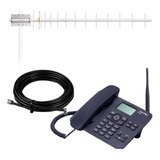 Kit Completo Telefonia Rural Celular Dual Chip + Antena