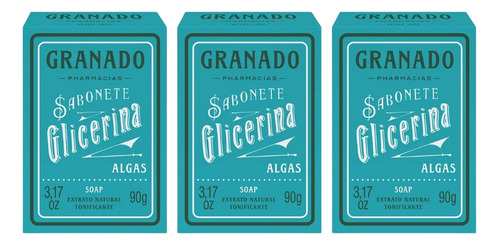 Sabonete Granado 90g Glicerina Algas-kit C/3un