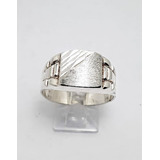 Anillo De Plata Sello Hombre 11mm N°24 P1065