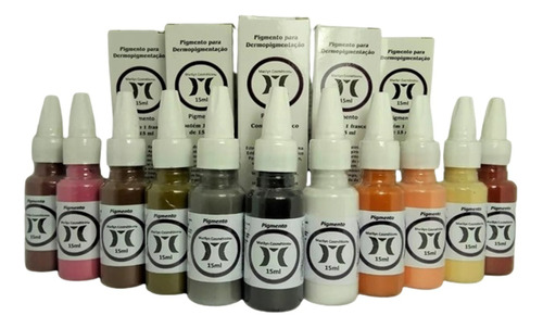 Kit 12 Pigmentos Marylin 15ml Micropigmentação - Demógrafo