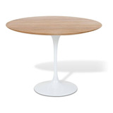 Mesa Jantar Tulipa Saarinen Redonda 140cm Madeira/laca