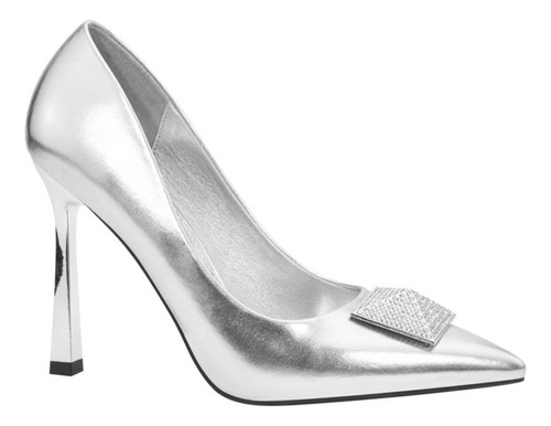 Zapatilla De Vestir De Dama Thalia Sodi H131 Color Plata