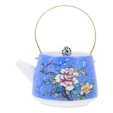 Tetera Esmaltada Flower Tea Kettle, Té Suelto