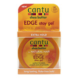 Dr Teal's Cantu Shea Butter Extra Hold Edge Stay Gel, 6.75 .
